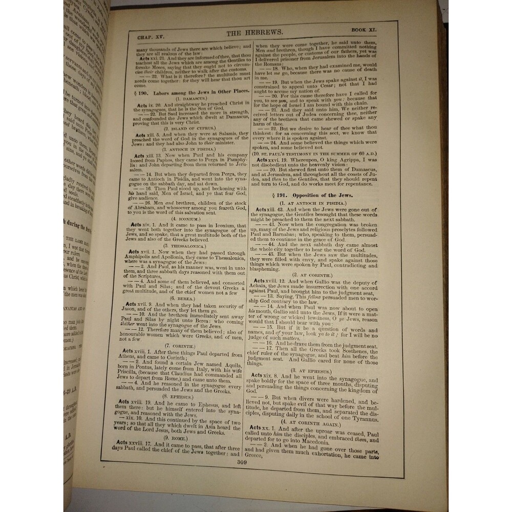 Antique WILMORE'S NEW ANALYTICAL REFERENCE BIBLE - 1904. Very Good-Fine Cond - Picture 15 of 16